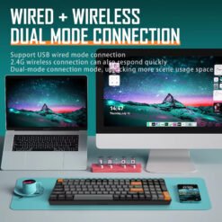 DarkFlash GD110 Wireless Mechanical Keyboard 110 Keys USB Type-C Wired and 2.4 Wireless Red Switches for Gaming Office Keboards 11 DarkFlash GD110 Wireless Mechanical Keyboard 110 Keys USB Type-C Wired and 2.4 Wireless Red Switches for Gaming Office Keboards - Image 5