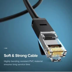 Alternative view of UGREEN NW102 Cat 6 Ethernet LAN Cable Slim Round Internet UTP Cable up to 1000 Mbps