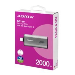 ADATA SC750 2000GB External SSD Type-C USB 3.2 Gen 2 Portable Solid State Drive for Mobile, PC and Mac 9 ADATA SC750 2000GB