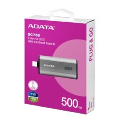 ADATA SC750 500GB External SSD Type-C USB 3.2 Gen 2 Portable Solid State Drive for Mobile, PC and Mac 9 ADATA SC750 500GB