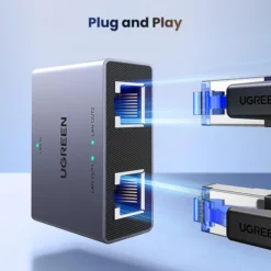 UGREEN Ethernet Splitter 1 to 2 1000Mbps Plug and Play Connect 2 Devices Simultaneously Networking 3FT USB Power Cable RJ45 Internet Ethernet Switch 45311 12 UGREEN Ethernet Splitter 1 to 2 1000Mbps Plug and Play Connect 2 Devices Simultaneously Networking 3FT USB Power Cable RJ45 Internet Ethernet Switch 45311 - Image 6