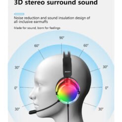 Lenovo ThinkPlus G82B RGB USB Gaming Headphone with 7.1 Surround Sound and Microphone 9 Lenovo ThinkPlus G82B RGB USB Gaming Headphone with 7.1 Surround Sound and Microphone - Image 4