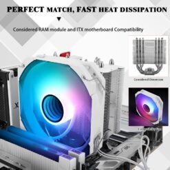 Thermalright Assassin King 120 Mini White ARGB V3 CPU Air Cooler 1500RPM Speed with 5 Heat Pipes and Infinity Mirror ARGB for AMD AM4 AM5&Intel 1700/1150/1151/1200 - Image 4