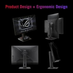 ASUS ROG Strix XG27ACS 27inch 180Hz 1ms IPS 2K Type-C Gaming Monitor 2560x1440 1ms (GTG), Extreme Low Motion Blur Sync, USB Type-C, G-Sync compatible, DisplayWidget Center, tripod socket, HDR 11 ASUS ROG Strix XG27ACS