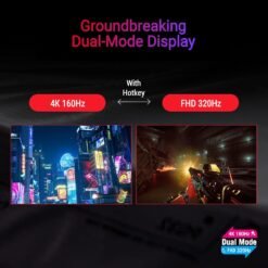 ASUS ROG Strix XG27UCG-W 27 inch 4K HDR USB-C IPS Gaming Monitor 1ms UHD (3840x2160) Dual Mode (4K 160Hz or FHD 320Hz) ELMB Sync, G-SYNC Compatible 14 ASUS ROG Strix XG27UCG-W 27 inch 4K HDR USB-C IPS Gaming Monitor 1ms UHD (3840x2160) Dual Mode (4K 160Hz or FHD 320Hz) ELMB Sync, G-SYNC Compatible - Image 7