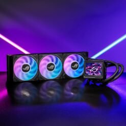 Alternative view of ASUS ROG RYUYJIN III 360 ARGB Extreme All-in-one AIO CPU Liquid Cooler with 3.5inch LCD Screen for AMD Ryzen 9000 & Intel Core Ultra Ready