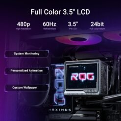 ASUS ROG RYUYJIN III 360 ARGB Extreme All-in-one AIO CPU Liquid Cooler with 3.5inch LCD Screen for AMD Ryzen 9000 & Intel Core Ultra Ready 10 ASUS ROG RYUYJIN III 360 ARGB Extreme All-in-one AIO CPU Liquid Cooler with 3.5inch LCD Screen for AMD Ryzen 9000 & Intel Core Ultra Ready - Image 5