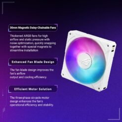 ASUS ROG RYUYJIN III 360 ARGB Extreme White All-in-one AIO CPU Liquid Cooler with 3.5inch LCD Screen for AMD Ryzen 9000 & Intel Core Ultra Ready 8 ASUS ROG RYUYJIN III 360 ARGB Extreme White