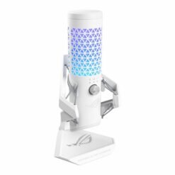 ASUS ROG Carnyx White USB RGB Gaming Microphone192kHz/24-bit, Cardioid, high-Pass Filter, Built-in pop Filter, Metal Shock Mount, one-Touch Mute - Image 3