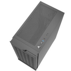 Alternative view of DarkFlash DK361 ATX PC Case with 4 RGB Fans with Hexagon mesh front panel