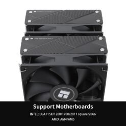 Thermalright Phantom Spirit 120 CPU Air Cooler with 7 Heat Pipes CPU Cooler and Dual 120mm TL-C12B V2 PWM Fan, AGHP 4.0 Technology Support AMD AM4 AM5/Intel 1700/115X/1851/1200/2011 - Image 4
