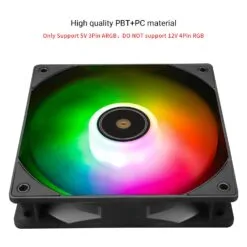 Alternative view of Thermalright TL-E12B-S V3 120mm ARGB PC Case Fan Quiet 4pin PWM PC Cooling Fan 2000RPM Speed S-FDB Bearing