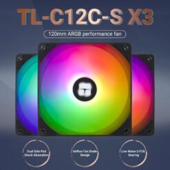 Thermalright TL-C12C-S X3 CPU Fans 120mm ARGB PC Case Fans 4pin PWM Silent Computer with S-FDB Bearing with up to 1550RPM Cooling Fan - Image 3
