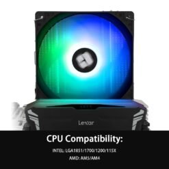 Thermalright Burst Assassin 120 SE ARGB CPU Air Cooler with 6 Heat Pipes Heatsink Cooler 12cm PWM Fan AGHP Technology Support Intel LGA1851/1700/115X/1200 8 Thermalright Burst Assassin 120 SE ARGB CPU Air Cooler with 6 Heat Pipes Heatsink Cooler 12cm PWM Fan AGHP Technology Support Intel LGA1851/1700/115X/1200 - Image 4