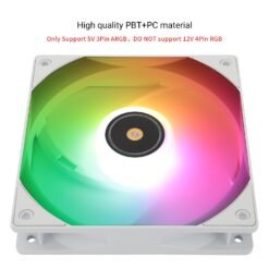 Thermalright TL-E12BW-S V3 120mm ARGB PC Case Fan Quiet 4pin PWM PC Cooling Fan 2000RPM Speed S-FDB Bearing 6 Thermalright TL-E12BW-S V3 120mm ARGB PC Case Fan Quiet 4pin PWM PC Cooling Fan 2000RPM Speed S-FDB Bearing - Image 2
