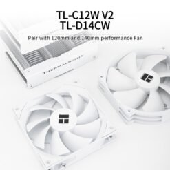 Alternative view of Thermalright Peerless Assassin 140 White CPU Air Cooler with 6 Heat Pipes Heatsink Dual Towers Cooler, Dual PWM Fans with 1500RPM Speed Support Intel 1700/1851/1150/1151/1200;AM4/AM5