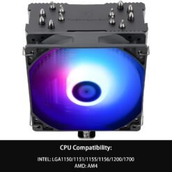 Thermalright Burst Assassin 120 ARGB CPU Air Cooler with 6 Heat Pipes and PWM Quiet Fan CPU Cooler Support AM4 /AM5/Intel lga1700/1851/1150/1151/1200 8 Thermalright Burst Assassin 120 ARGB CPU Air Cooler with 6 Heat Pipes and PWM Quiet Fan CPU Cooler Support AM4 /AM5/Intel lga1700/1851/1150/1151/1200 - Image 4