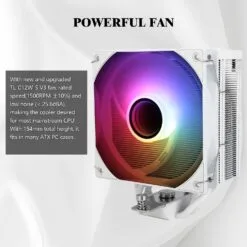 Alternative view of Thermalright Assassin Spirit 120 Vision ARGB White CPU Air Cooler with IPS LCD Display 1.54 inch 240 * 240 Resolution Editable for Intel lga1851/1700/115X,AM4/AM5