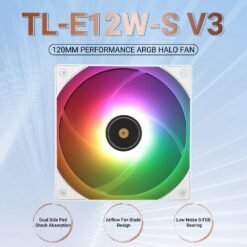 Thermalright TL-E12BW-S V3 120mm ARGB PC Case Fan Quiet 4pin PWM PC Cooling Fan 2000RPM Speed S-FDB Bearing 9 Thermalright TL-E12BW-S V3