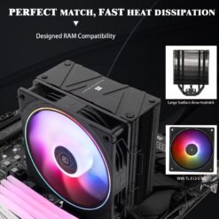Thermalright Assassin Spirit 120 EVO Black ARGB CPU Air Cooler with 120mm PWM Quiet ARGB Fan, AGHP 4th Technology 9 Thermalright Assassin Spirit 120 EVO Black ARGB
