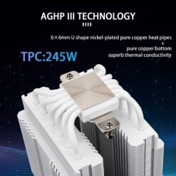 Alternative view of Thermalright Peerless Assassin 120 White ARGB CPU Air Cooler with 6 Heat Pipes and PWM Fan AGHP Technology Support AMD AM4/AM5/Intel LGA 1700/115X/1200/2011/1851
