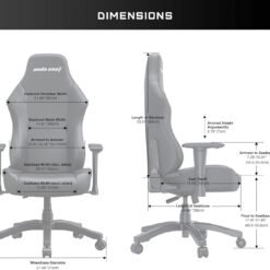 Alternative view of Anda Seat Luna Large Gaming Chair Black and Red for Adults Ergonomic Reclining Video Game Chairs, PVC Leather Heavy Duty Neck & Back Lumbar Support
