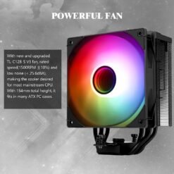 Alternative view of Thermalright Assassin Spirit 120 Vision ARGB Black CPU Air Cooler with IPS LCD Display 1.54 inch 240 * 240 Resolution Editable for Intel lga1851/1700/115X,AM4/AM5