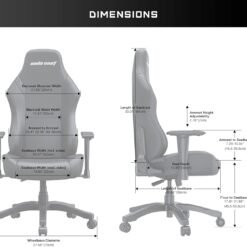 Alternative view of Anda Seat Luna Large Gaming Chair Black for Adults Ergonomic Reclining Video Game Chairs, PVC Leather Heavy Duty Neck & Back Lumbar Support