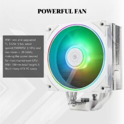 Thermalright Assassin Spirit 120 EVO White ARGB CPU Air Cooler with 120mm PWM Quiet ARGB Fan, AGHP 4th Technology - Image 3