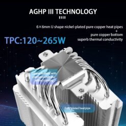 Alternative view of Thermalright Peerless Assassin 120 SE ARGB CPU Air Cooler with 6 Heat Pipes and Dual TL-C12C-S PWM Fan, Aluminium Heatsink Cover, AGHP Technology Support AMD AM4/AM5/Intel, LGA1700/115X/1155/1200/1851