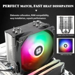 Thermalright Burst Assassin 120 SE ARGB CPU Air Cooler with 6 Heat Pipes Heatsink Cooler 12cm PWM Fan AGHP Technology Support Intel LGA1851/1700/115X/1200 7 Thermalright Burst Assassin 120 SE ARGB CPU Air Cooler with 6 Heat Pipes Heatsink Cooler 12cm PWM Fan AGHP Technology Support Intel LGA1851/1700/115X/1200 - Image 3