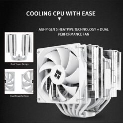 Thermalright Peerless Assassin 140 White CPU Air Cooler with 6 Heat Pipes Heatsink Dual Towers Cooler, Dual PWM Fans with 1500RPM Speed Support Intel 1700/1851/1150/1151/1200;AM4/AM5 9 Thermalright Peerless Assassin 140 White