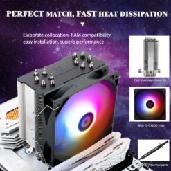 Thermalright Burst Assassin 120 ARGB CPU Air Cooler with 6 Heat Pipes and PWM Quiet Fan CPU Cooler Support AM4 /AM5/Intel lga1700/1851/1150/1151/1200 7 Thermalright Burst Assassin 120 ARGB CPU Air Cooler with 6 Heat Pipes and PWM Quiet Fan CPU Cooler Support AM4 /AM5/Intel lga1700/1851/1150/1151/1200 - Image 3