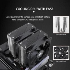 Thermalright Phantom Spirit 120 CPU Air Cooler with 7 Heat Pipes CPU Cooler and Dual 120mm TL-C12B V2 PWM Fan, AGHP 4.0 Technology Support AMD AM4 AM5/Intel 1700/115X/1851/1200/2011 - Image 3
