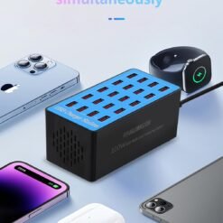 100W 20 Ports USB Charging Station for Multiple Devices USB Charger Station 11 100W 20 Ports USB Charging Station