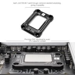 Thermalright LGA1700-BCF Black V2 CPU Retainer for Intel 12/13/14th Anti-Bend Retainer, LGA1700 CPU Retainer Clamp, LGA17XX Corrective CPU Bend Retainer, Standard for HeatSinks 11 Thermalright LGA1700-BCF Black V2