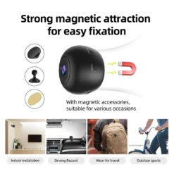 SpeedX A10 1080p HD Wifi Mini Camera 2MP Magnetic with PIX LINK App 11 SpeedX A10