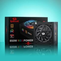 Redragon PS007 850W 80 Plus Gold Certified Fully Modular RGB Power Supply Unit PSU - Image 3