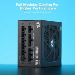 Alternative view of Redragon PS007 850W 80 Plus Gold Certified Fully Modular RGB Power Supply Unit PSU