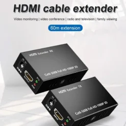 HDMI Range Extender 60 Meter Single LAN Cat6 60m 1080p 9 HDMI Range Extender 60 Meter