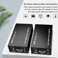 HDMI Range Extender 60 Meter Single LAN Cat6 60m 1080p 8 HDMI Range Extender 60 Meter Single LAN Cat6 60m 1080p - Image 4