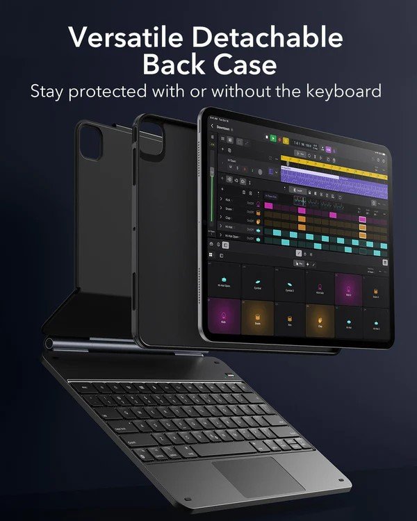 ESR iPad Pro 13inch (2024) M4 Rebound Magnetic Keyboard Case 360 with portrait and landscape modes 6 ESR iPad Pro 13inch (2024) M4 Rebound Magnetic Keyboard Case 360 with portrait and landscape modes - Image 6