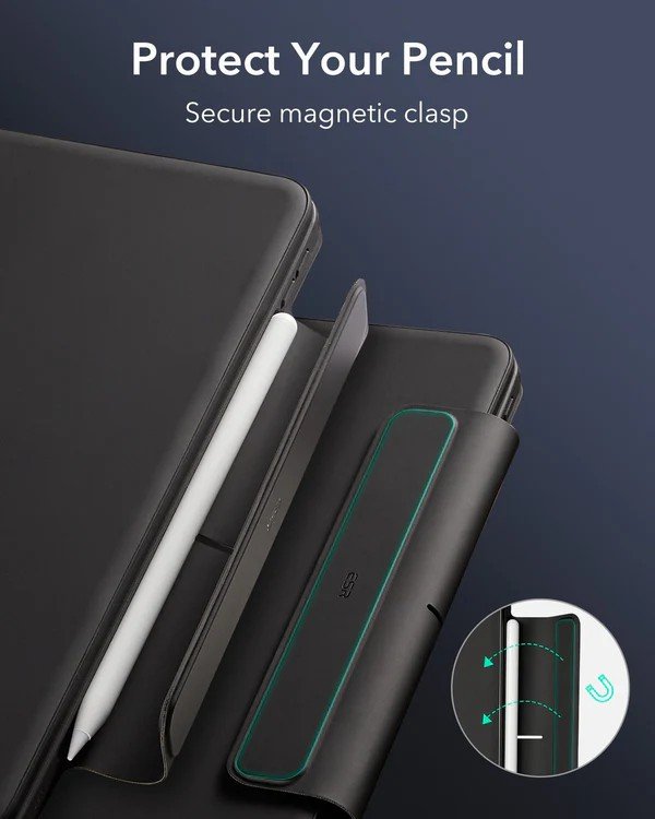 ESR iPad Pro 13inch (2024) M4 Rebound Magnetic Keyboard Case 360 with portrait and landscape modes 2 ESR iPad Pro 13inch (2024) M4 Rebound Magnetic Keyboard Case 360 with portrait and landscape modes - Image 2
