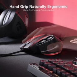 Alternative view of Redragon M806 BULLSEYE RGB MMO Gaming Mouse with 12,400 Dpi and 7 Programmable Buttons with Pro Sensor