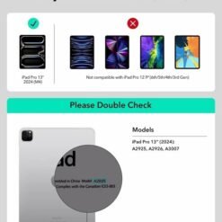 ESR iPad Pro 13inch (2024) M4 Rebound Magnetic Keyboard Case 360 with portrait and landscape modes 15 ESR iPad Pro 13inch (2024) M4 Rebound Magnetic Keyboard Case 360