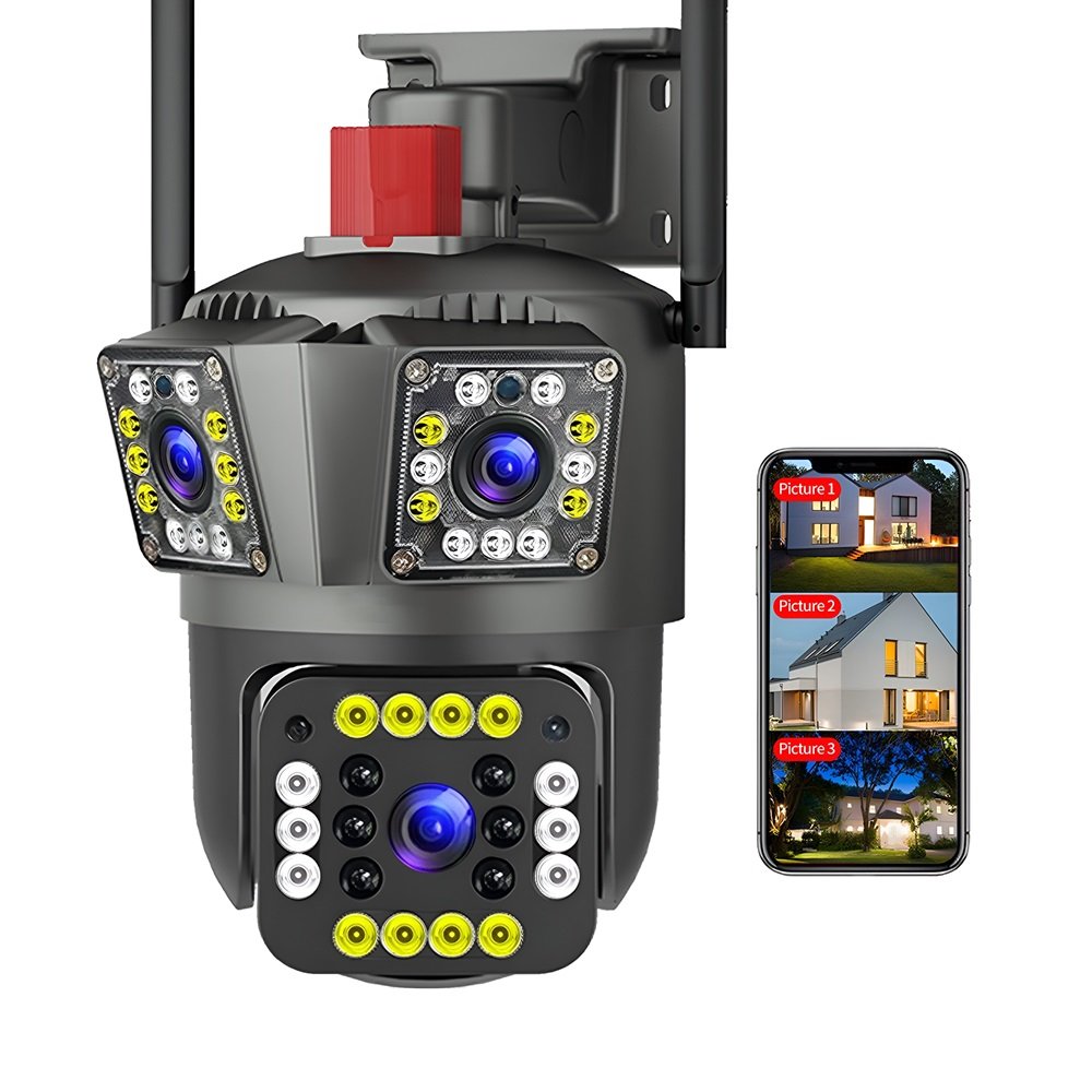 SPEED-X SPZ-803 3 Lens WIFI IP Camera
