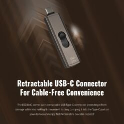Transcend ESD330C 1TB Type-C External SSD USB 3.2 Gen2 Up to 1,050MB/s Retractable Connector Metal Case 12 Transcend ESD330C 1TB Type-C External SSD USB 3.2 Gen2 Up to 1,050MB/s Retractable Connector Metal Case - Image 5