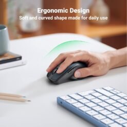 UGREEN 15807 Wireless Ergonomic Mouse Bluetooth 5.0 and 2.4G Mouse for Laptop 1000/1600/2000/4000 DPI, 5 Buttons Silent Mice for MacBook, PC, Desktop, Chromebook 14 UGREEN 15807 Wireless Ergonomic Mouse Bluetooth 5.0 and 2.4G Mouse for Laptop 1000/1600/2000/4000 DPI, 5 Buttons Silent Mice for MacBook, PC, Desktop, Chromebook - Image 7