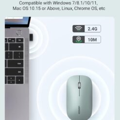 UGREEN 90374 Slim Wireless Mouse 2.4 GHz with Mini USB Receiver upto 4000 DPI with Silent Buttons Green 11 UGREEN 90374 Slim Wireless Mouse 2.4 GHz with Mini USB Receiver upto 4000 DPI with Silent Buttons Green - Image 5