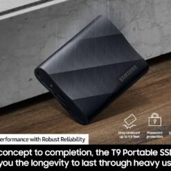SAMSUNG T9 2TB Portable SSD USB 3.2 Gen 2x2 External Solid State Drive, Seq. Read upto 2,000MB/s for Gaming, Students and Professionals 9 SAMSUNG T9 2TB Portable SSD USB 3.2 Gen 2x2 External Solid State Drive, Seq. Read upto 2,000MB/s for Gaming, Students and Professionals - Image 3